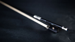 Viotti Carbon Fiber Viola Bow, Hand Crafted by Professional Bow Makers, Strong, Stiff & Well Balanced, Made with Mongolian Horse Hair, For Violist of All Skill Levels (Pearl)